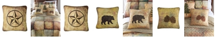 American Heritage Textiles Wood Patch Decorative Pillow, 18" x 18"